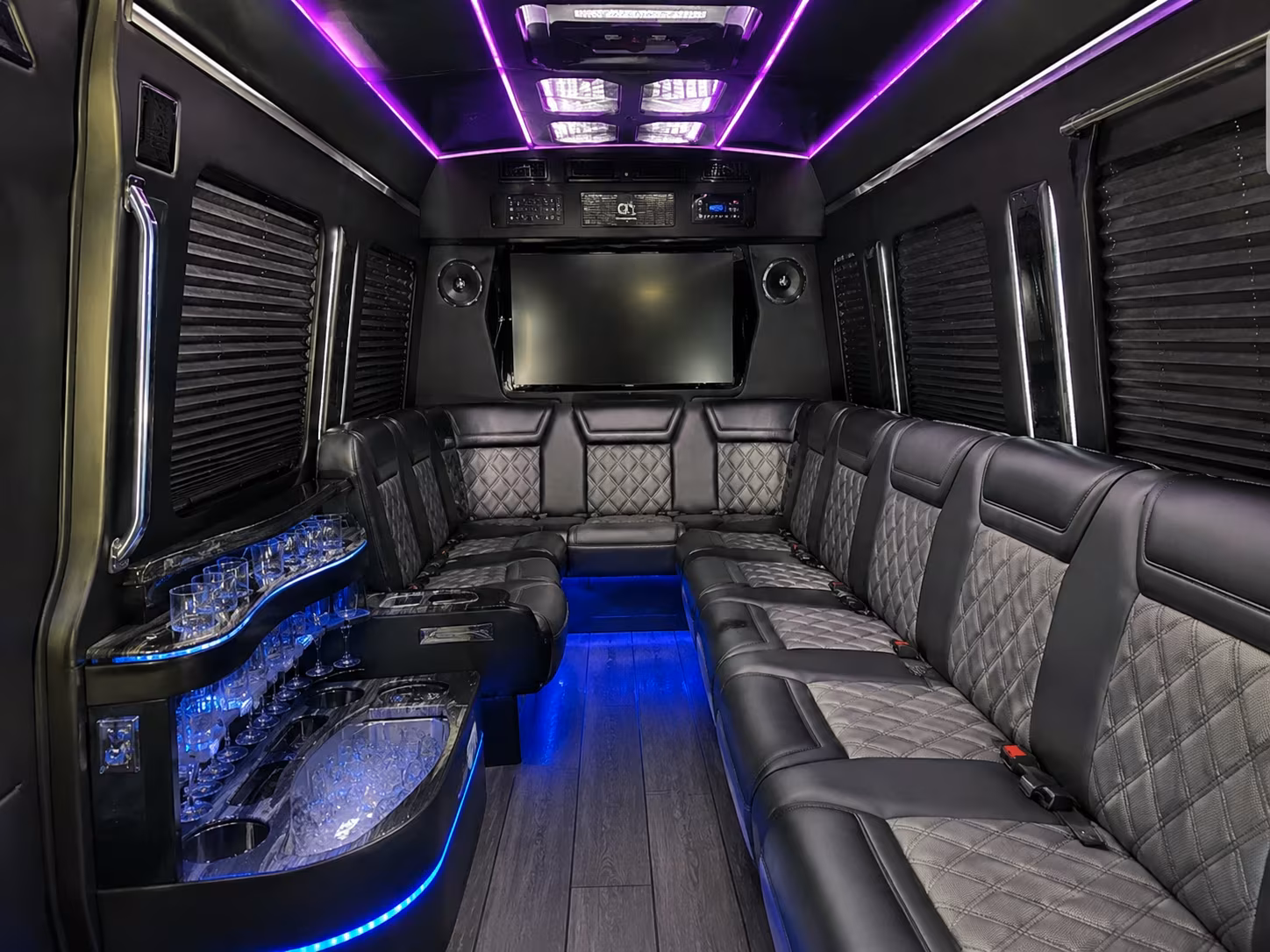 let the wedding party ride together from the first pickup to the last toast